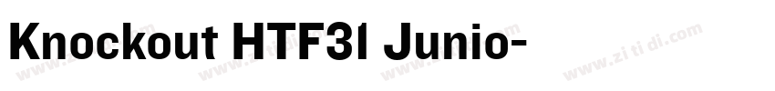 Knockout HTF31 Junio字体转换